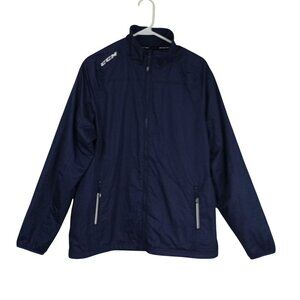 CCM Jacket Mens Size M Navy Blue Full-Zip Lightweight